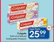 Colgate Total And Natural Toothpastes-Each