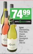 Spier Chardonnay, Pinot Noir, Chenin Blanc Or Sauvignon Blanc -750ml Each