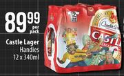 Castle Lager Handies-12 x 340ml Per Pack