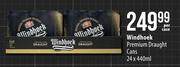 Windhoek Premium Draught Cans-24 x 440ml Per Case