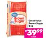 Great Value Brown Sugar-2kg Each