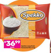Spekko Long Grain Parboiled Rice-2kg Each