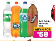 Soft Drinks Assorted-For Any 4 x 1.5Ltr