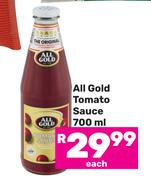All Gold Tomato Sauce-700ml Each