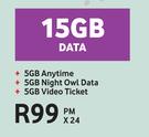 Red Hot Dealz-On 15GB Data