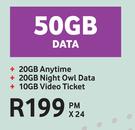 Red Hot Dealz-On 50GB Data