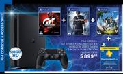 PS4 500GB + GT Sport + Uncharted 4 + Horizon Zero Dawn + 3 Month Playstation Plus Access