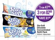 Sta Soft Dilutable Concentrated Refill Pack Assorted-500ml