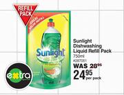Sunlight Dishwashing Liquid Refill Pack-750ml Per Pack