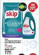 Skip Anti Ageing Detergent Auto Washing Powder 2Kg Or Liquid 1.5L Assorted-Each