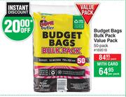 Home Butler Budget Bags Bulk Pack Value Pack 50 Pack-Per Pack