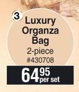 Nature's Nourishment Luxury Organza Bag 2 Piece-Per Set