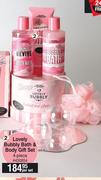 Nature's Nourishment Lovely Bubbly Bath & Body Gift Set 4 Piece-Per Set