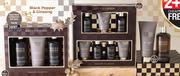 Baylis & Harding Black Pepper & Ginseng 3 Pce/7 Pce/2 Pce Signature Collection Gift Sets-Per Set