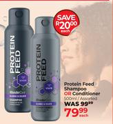 Protein Feed Shampoo Or Conditioner Assorted-500ml Each