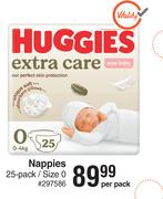 Huggies Nappies 25-Pack/Size 0-Per Pack