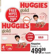 Huggies Nappies Sizes 2-5-Per 2 Pack
