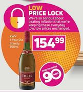 KWV 3 Year Old Brandy-750ml