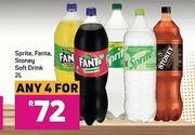Sprite, Fanta, Stoney Soft Drink-For Any 4 x 2Ltr