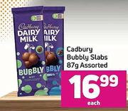 Cadbury Bubbly Slabs Assorted-87g Each