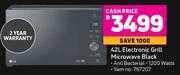 LG 42L Electronic Grill Microwave Black