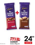 Cadbury Slabs 80g-For 2