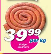Budget Braaiwors-Per Kg