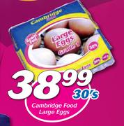 Cambridge Food Large Eggs-30's