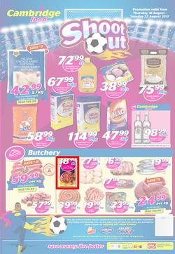 Cambridge Food : Zululand Shoot Out (9 Aug - 22 Aug 2017), page 1