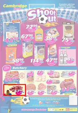 Cambridge Food : Zululand Shoot Out (9 Aug - 22 Aug 2017), page 1