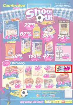 Cambridge Food : Zululand Shoot Out (9 Aug - 22 Aug 2017), page 1