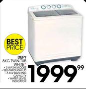 Defy 8Kg Twin Tub White