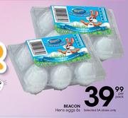 Beacon Hens Eggs-6's Per Pack