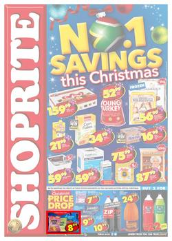 Shoprite KZN : Savings This Christmas (11 Dec - 25 Dec 2017), page 1