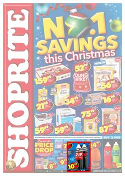 Shoprite KZN : Savings This Christmas (11 Dec - 25 Dec 2017), page 1