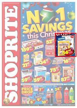Shoprite KZN : Savings This Christmas (11 Dec - 25 Dec 2017), page 1