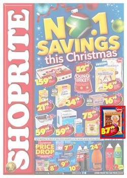 Shoprite KZN : Savings This Christmas (11 Dec - 25 Dec 2017), page 1