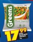 Greens Frozen Mixed vegetables-1Kg