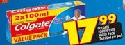 Colgate Toothpaste Value Pack-2x100ml Per Pack