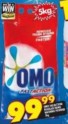 Omo Fast Action Regular Hand Washing Powder-5Kg