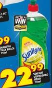 Sunlight Dishwashing Liquid-750ml