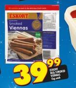 Escort Red/Smoked Viennas-1kg Each