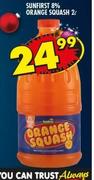 Sunfirst 8% Orange Squash-2Ltr