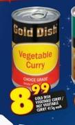 Gold Dish Vegetable Curry-415g Each