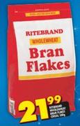 Ritebrand Wholewheat Bran Flakes Cereal-500g