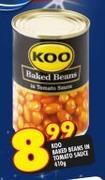 Koo Baked Beans In Tomato Sauce-410g
