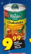 Rhodes Chakalaka Mild & Spicy-400g Each