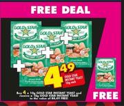 Gold Star Instant Yeast-10g Each