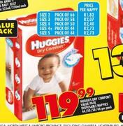 Huggies Dry Comfort Value Pack Disposable Nappies Size 3 Pack Of 58-Per Nappy