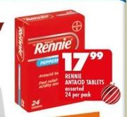 Rennie Antacid Tablets-24 Per Pack